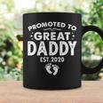 Promoted to Great Daddy 2020 Tassen, Perfektes Geschenk zum Vatertag Geschenkideen
