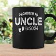Promoted To Uncle 2024 Soon To Be Uncle Funny New Dad Coffee Mug Gifts ideas