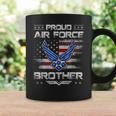Proud Air Force Brother Veteran Vintage Us Flag Veterans Day Coffee Mug Gifts ideas