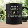 Proud Army Stepdad Military Pride Camouflage Graphics Army Gift For Mens Coffee Mug Gifts ideas