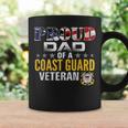 Proud Dad Of A Coast Guard Veteran American Flag Military Coffee Mug Gifts ideas