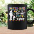 Proud Dad Of The Toughest Boy Autistic Autism Awareness Mens Coffee Mug Gifts ideas