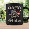 Proud Daughter Veteran Nothing Scares Patriotic Veterans Day Coffee Mug Gifts ideas