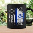 Proud Israeli Usa Flag Patriotic Pride American Israel Flag Coffee Mug Gifts ideas