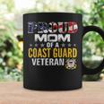 Proud Mom Of A Coast Guard Veteran American Flag Military Coffee Mug Gifts ideas