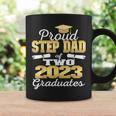 Proud Step Dad Of Two 2023 Graduate Class 2023 Graduation Coffee Mug Gifts ideas