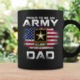 Proud To Be An Army Dad With American Flag Gift Veteran Coffee Mug Gifts ideas
