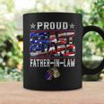 Proud Us Coast Guard Father-In-Law Dog Tags Military Family Coffee Mug Gifts ideas