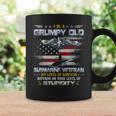 Proud US Submarine Grumpy Old Veteran Submariner Usa Flag Coffee Mug Gifts ideas