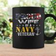Proud Wife Of A Navy Veteran American Flag Military Gift Coffee Mug Gifts ideas