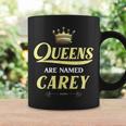 Queens Are Named Carey Gift Surname Funny Birthday Reunion Coffee Mug Gifts ideas