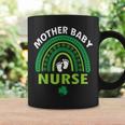 Rainbow Postpartum Mother Baby Nurse St Patricks Day Coffee Mug Gifts ideas