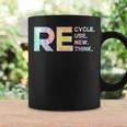 Recycle Reuse Renew Rethink Tye Die Environmental Activism Coffee Mug Gifts ideas