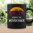Respect The Groundhog Woodchuck Retro Ground-Hog Day Coffee Mug Gifts ideas