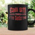 Retired Fire Fighter Retirement Distressed Design Coffee Mug Gifts ideas