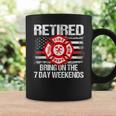 Retired Firefighter Fire Retirement Gift Thin Red Line Coffee Mug Gifts ideas