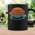 Retro Burger Sunset Tassen für Herren – Vintage Design Schwarz Geschenkideen