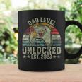 Retro Dad Level Unlocked Est 2023 - Funny New Dad Coffee Mug Gifts ideas