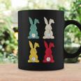 Retro Easter Bunny Vintage Colorful Rabbit Cute Happy Easter Coffee Mug Gifts ideas