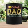 Retro Softball Dad Like A Baseball Dad But With Bigger Balls Gift For Mens Coffee Mug Gifts ideas