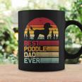 Retro Vintage Best Poodle Dad Ever Fathers Day Coffee Mug Gifts ideas