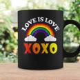 Retro Xoxo Rainbow Love Valentines Day Men Women Couples Coffee Mug Gifts ideas