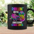Rollin Into 8 Awesome 2015 Roller Skating 8Th Birthday Girls Coffee Mug Gifts ideas