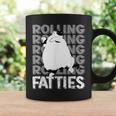 Rolling Fatties Cat Funny Cat Lover Outfit Cat Dad Cat Mom Coffee Mug Gifts ideas