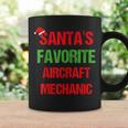 Santas Favorite Aircraft Mechanic Funny Christmas Gift Coffee Mug Gifts ideas