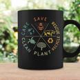 Save Bees Rescue Animals Recycle Plastic Earth Day Vintage Coffee Mug Gifts ideas