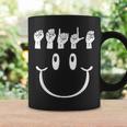 Smile Hand Sign Language Asl Interpreter Translator Coffee Mug Gifts ideas