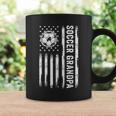 Soccer Grandpa American Flag Proud Grandpa Fathers Day Coffee Mug Gifts ideas