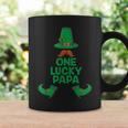 St Paddys Day One Lucky Papa Fathers Day Saint Patricks Coffee Mug Gifts ideas