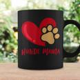 Stolze Hunde-Mama Herz Pfotenabdruck Hundepfote Tierliebe Tassen Geschenkideen