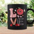 Teacher Love Retro Groovy Teachers Valentines Day Coffee Mug Gifts ideas