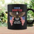 Team Porter Lifetime Member Us Flag Coffee Mug Gifts ideas