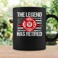 The Legend Has Retired Firefighter Retirement Party Men Coffee Mug Gifts ideas