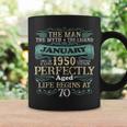 The Man Myth Legend January 1950 70Th Years Old Birthday Coffee Mug Gifts ideas