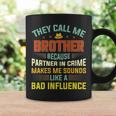 They Call Me Brother Because Partner In Crime Fathers Day Coffee Mug Gifts ideas