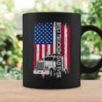 Trucker Best Truckin’ Dad Ever Usa Flag Driver Father’S Day Coffee Mug Gifts ideas