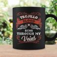 Trujillo Blood Runs Through My Veins Family Christmas Coffee Mug Gifts ideas