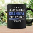 Twin Baby Shower Dad Promoted To Grandpa Of Twins Est 2023 Coffee Mug Gifts ideas