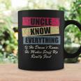 Uncle Knows Everything If He Doesnt Know Fathers Day Coffee Mug Gifts ideas