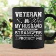 Veteran Wife Army Husband Soldier Saying Cool Military V4 Coffee Mug Gifts ideas