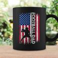Vintage American Flag Football Dad Daddy Men Gift Coffee Mug Gifts ideas