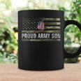 Vintage American Flag Proud Army Son Veteran Day Gift Coffee Mug Gifts ideas