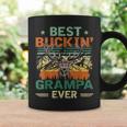 Vintage Best Buckin Grampa Ever Deer Hunters Father Day Gift Coffee Mug Gifts ideas