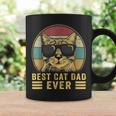 Vintage Best Cat Dad Ever Bump Fit For Men Women Boys Girls Coffee Mug Gifts ideas
