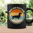 Vintage Best Dog Dad Ever Dachshund Dog Lover Fathers Day Coffee Mug Gifts ideas