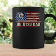 Vintage Bjj Jiu-Jitsu Dad American Usa Flag Sports Gift Coffee Mug Gifts ideas